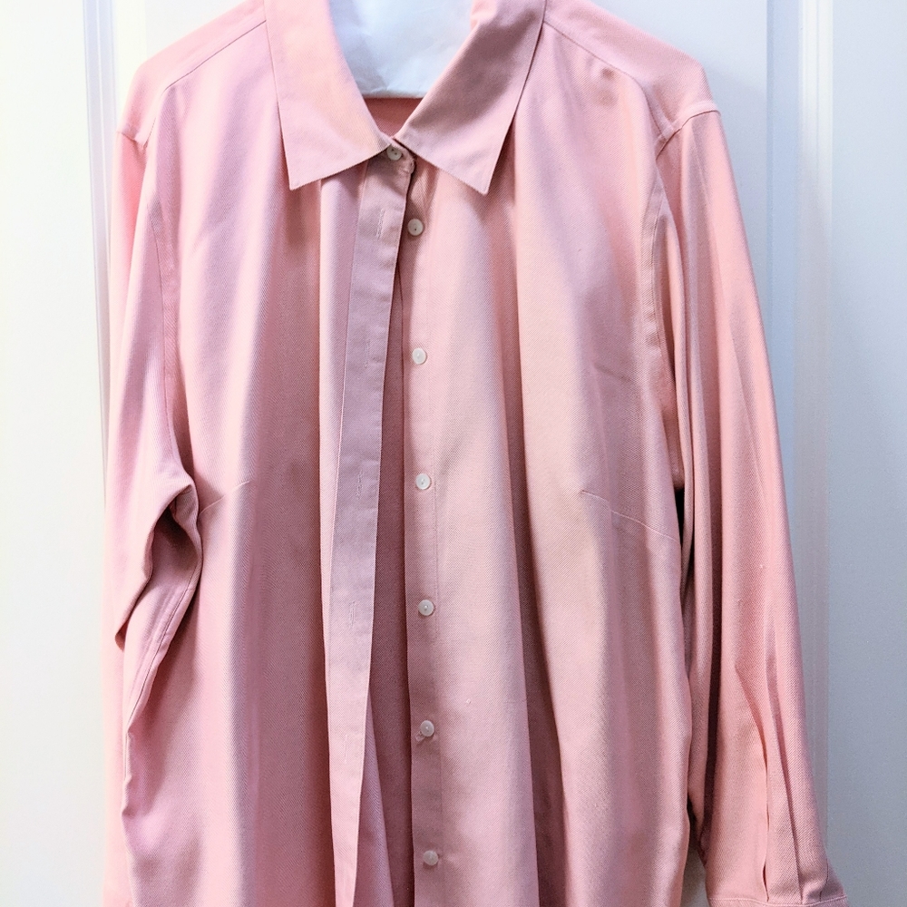 Talbot's Wrinkle Free Blouse on Pink Size 18W
